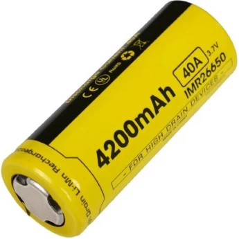 Аккумулятор NITECORE IMR NL26650A 3.7v 4200mA 40A FLAT TOP 14534